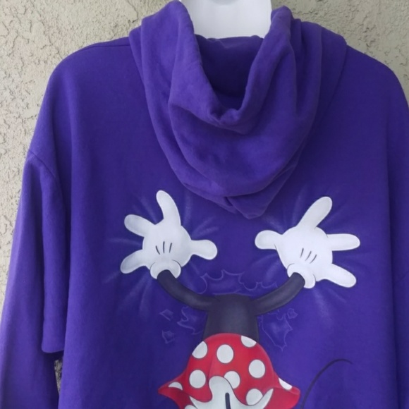 Disney by hanes hoody purple Minnie Mouse sweater - Picture 7 of 8